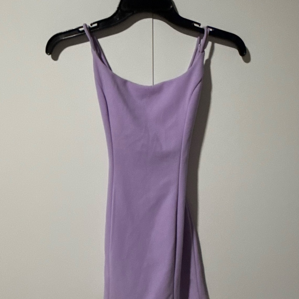 Lucy in the Sky Lilac Open Tie Back Dress
